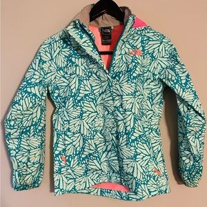 The North Face girls, medium rain jacket size 10/12